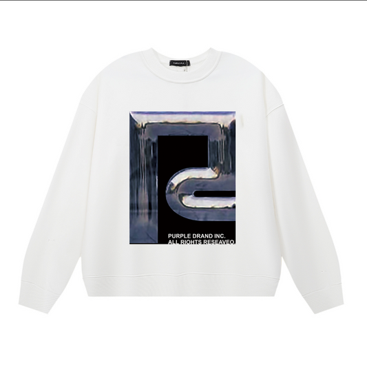 メンズパープル長袖Tシャツスウェットシャツ 1146