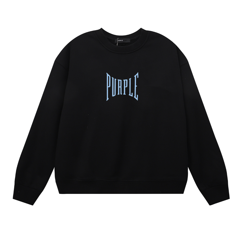 パープル メンズ長袖Tシャツスウェットシャツ 1156