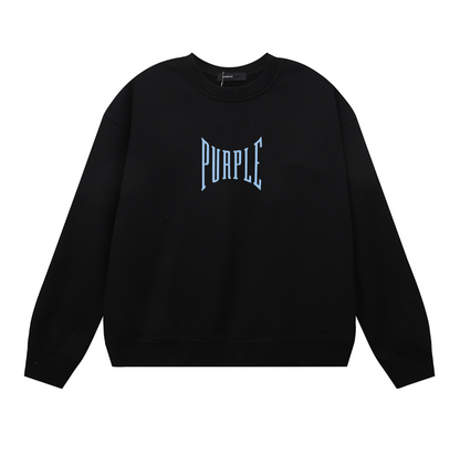 パープル メンズ長袖Tシャツスウェットシャツ 1156