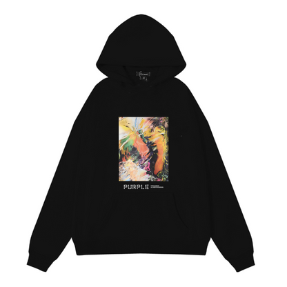 パープル 新デザイン フーディ 986