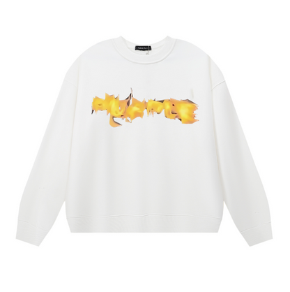 紫色のメンズ長袖Tシャツスウェットシャツ 1135