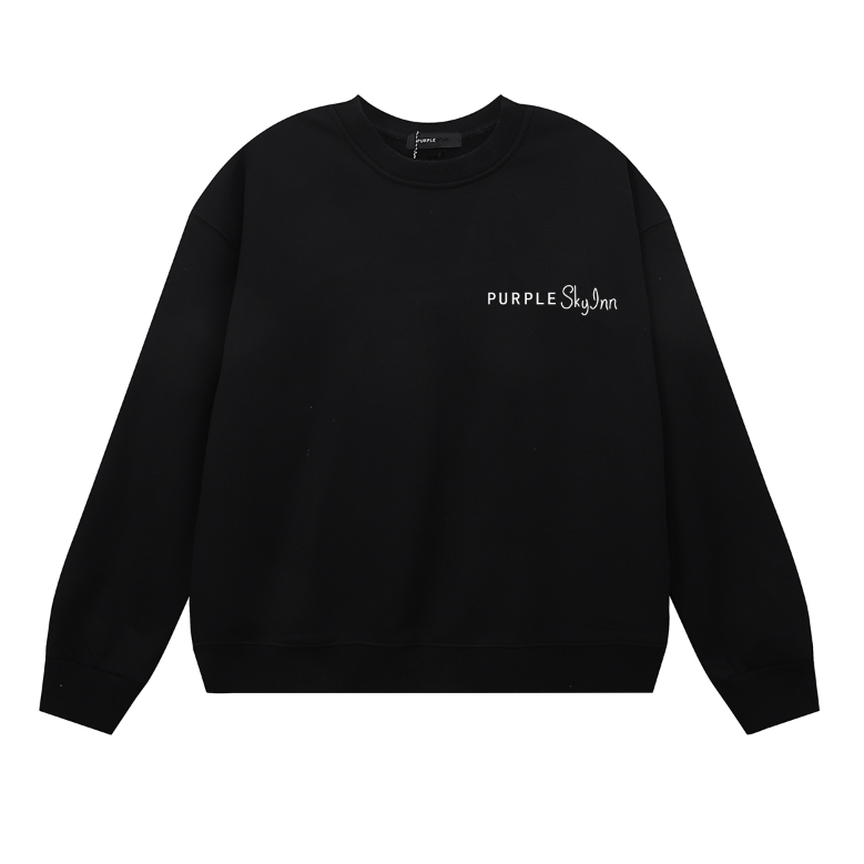 紫 メンズ長袖Tシャツスウェット 1150