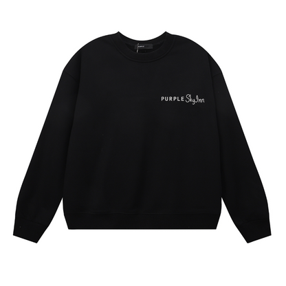 紫 メンズ長袖Tシャツスウェット 1150