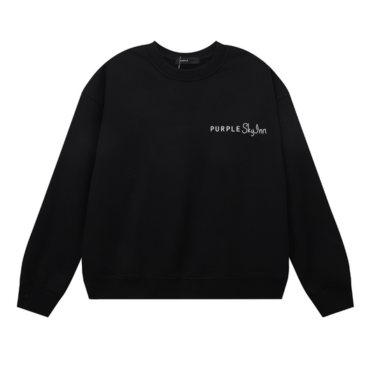 紫 メンズ長袖Tシャツスウェット 1150