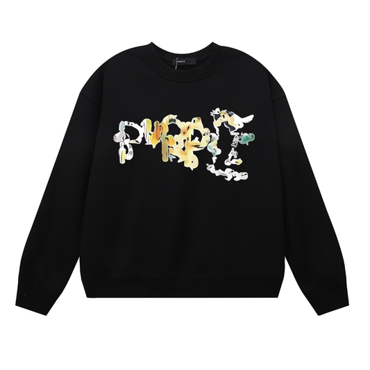 パープル メンズ長袖Tシャツ スウェット 1136