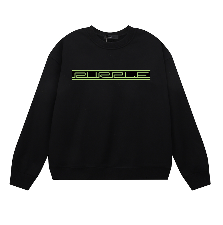 メンズ長袖Tシャツパープルスウェット1131