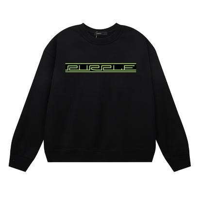 メンズ長袖Tシャツパープルスウェット1131