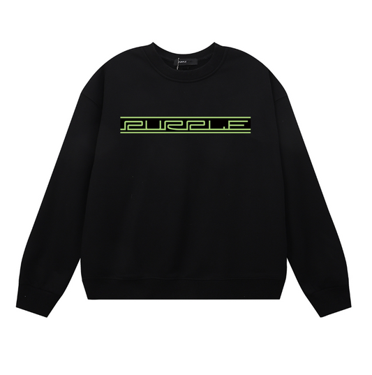 メンズ長袖Tシャツパープルスウェット1131