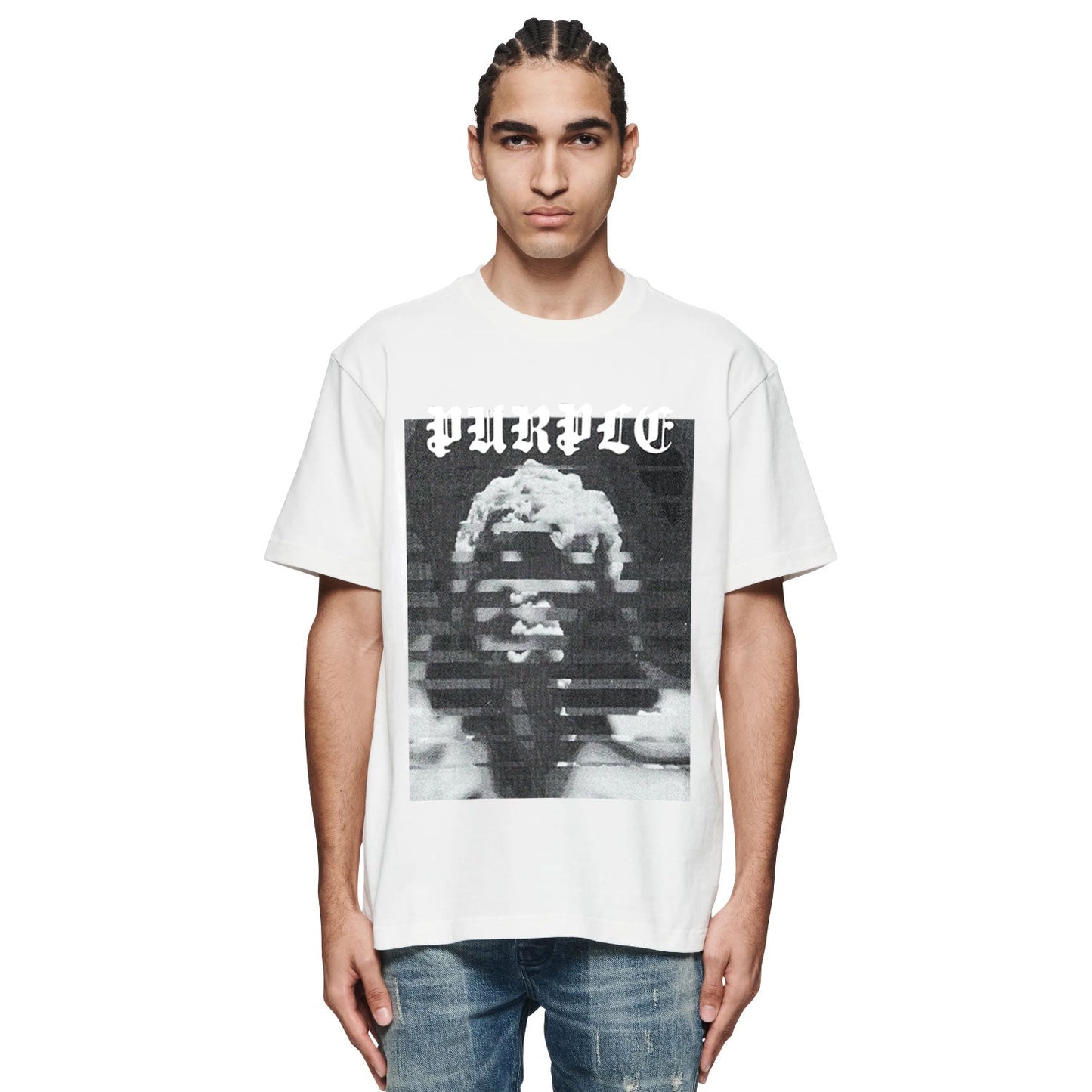 紫色の新しいTシャツ PUR120#