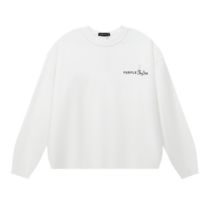 紫 メンズ長袖Tシャツスウェット 1150