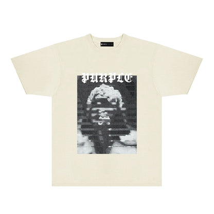 紫色の新しいTシャツ PUR120#