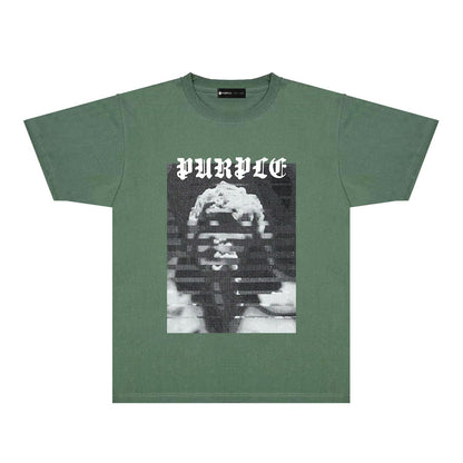 紫色の新しいTシャツ PUR120#