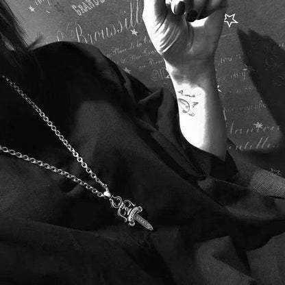 Chrome Heartsロゴネックレス-6