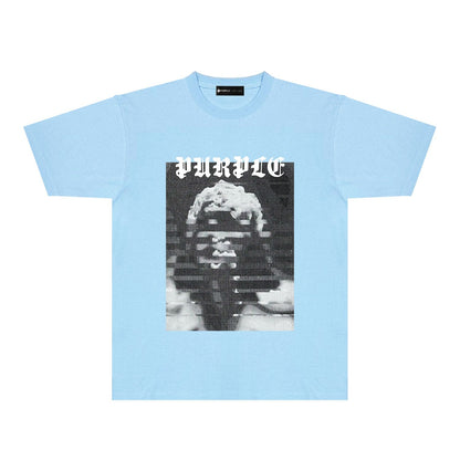 紫色の新しいTシャツ PUR120#