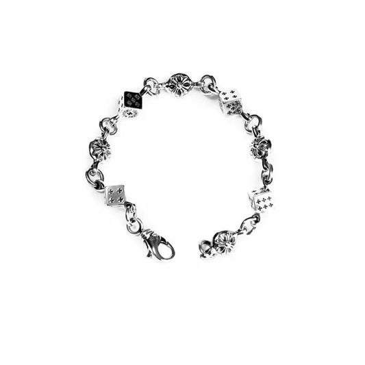 Chrome Hearts DICE AND CROSSBALL BRACELET -4