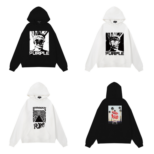 パープル 新しいフーディー 996