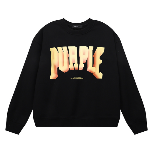 メンズ 長袖Tシャツ スウエット 1128 パープル