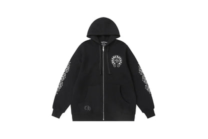 Chrome Hearts Zip Up Hoodie 8515