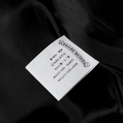 クロムハーツ レイヤードクロス バーシティジャケット - ブラック ホワイト ストリートスタイル アウター 2208