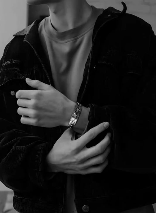 クロムハーツ ダガーID ファンシーリンククリップ ブレスレット -6