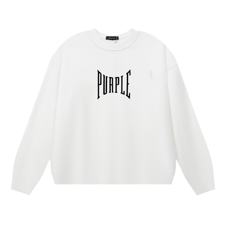 パープル メンズ長袖Tシャツスウェットシャツ 1156