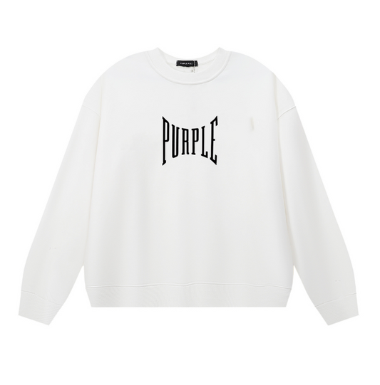 パープル メンズ長袖Tシャツスウェットシャツ 1156