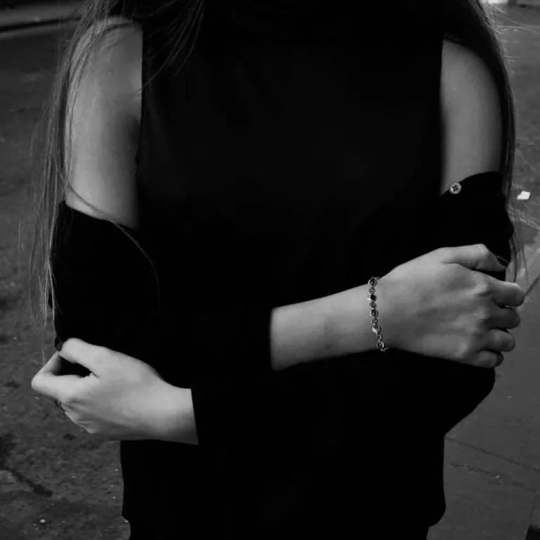 Chrome Hearts DICE AND CROSSBALL BRACELET -4