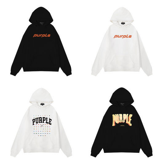 紫色の新しいフーディー989