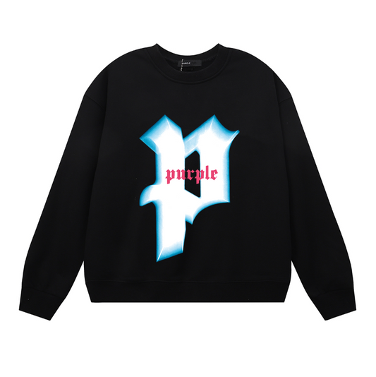 紫 メンズ 長袖Tシャツ スウェットシャツ 1151