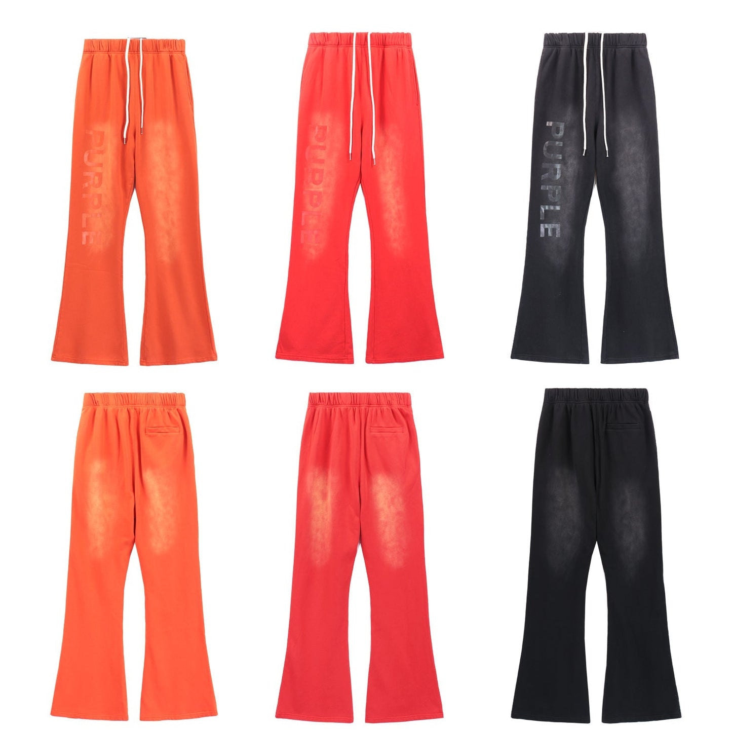 パープルの新品パーカー上下セット 5965