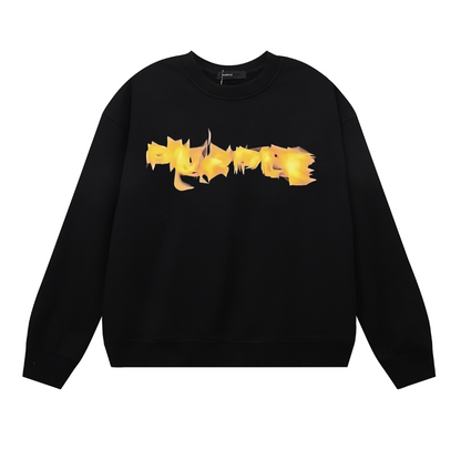 紫色のメンズ長袖Tシャツスウェットシャツ 1135