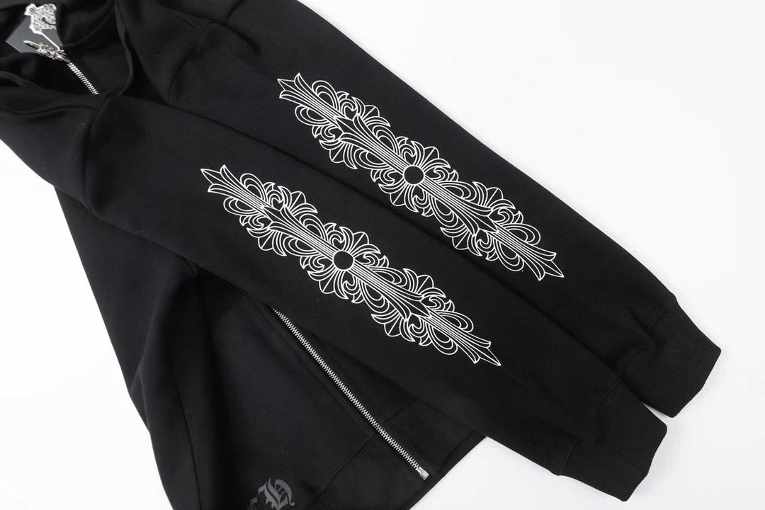 Chrome Hearts Zip Up Hoodie 8515